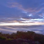 Warna-warni langit pagi dari pos terakhir pendakian Gunung Kerinci.