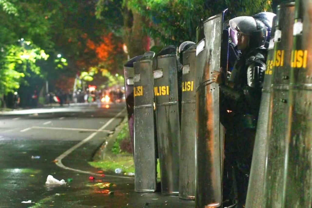 Massa aksi demonstrasi di Bali pada 30–31 Agustus 2025 sebagai bentuk solidaritas atas tewasnya Affan Kurniawan