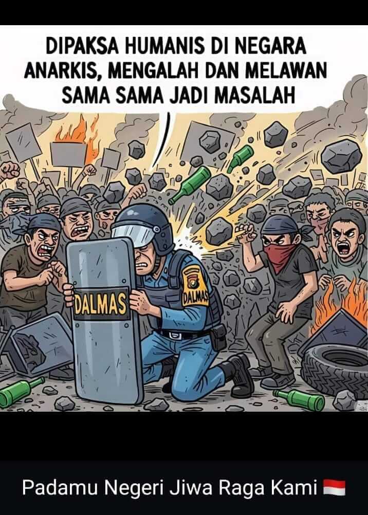 Ilustrasi kehidupan yang tidak selalu bisa dipandang hanya dalam bingkai benar dan salah.