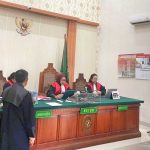 Suasana sidang lanjutan dengan terdakwa pengusaha Budiman Tiang di Pengadilan Negeri Denpasar, Selasa 9 September.