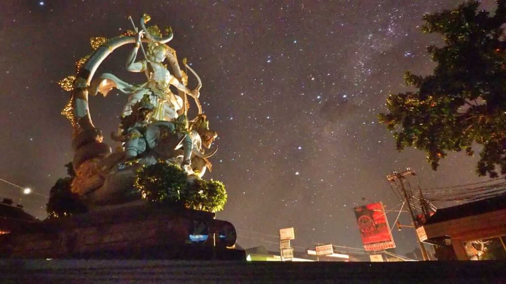Jeon Hye Bin, aktris Korea Selatan, saat berlibur di Ubud, Bali.