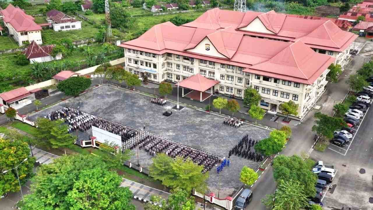 Gedung Markas Komando (Mako) Polda Maluku Utara di Sofifi yang telah beroperasi sejak beberapa bulan lalu.