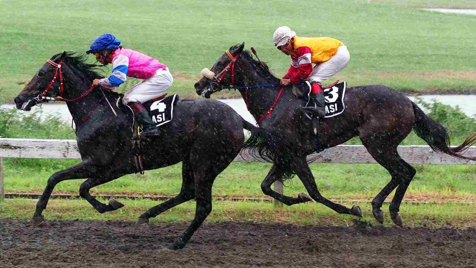 Seorang individu berlari atau bergerak maju sebagai simbol ketahanan dan konsistensi dalam mencapai tujuan hidup.