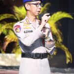 Kombes Pol. Azhari Juanda, S.I.K., menyampaikan pesan kesiapsiagaan dalam sebuah kegiatan kepolisian.