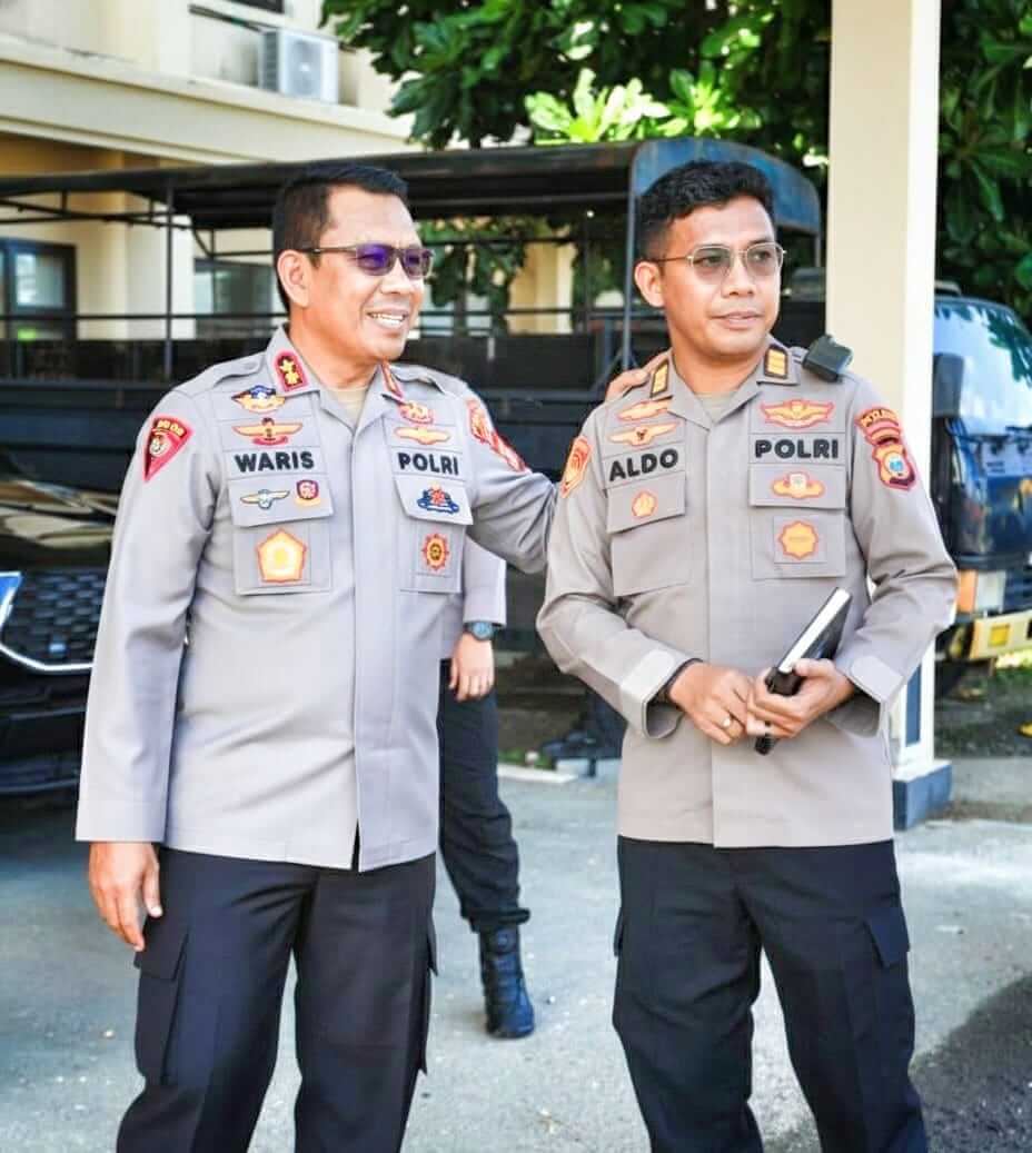 AKP Aldo Paka mendampingi Kapolda Maluku Utara dalam kegiatan kedinasan.