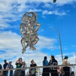 Kadek Armika dengan karya layang-layang Bali di ajang internasional.