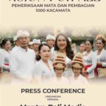 Kegiatan program pembagian kacamata gratis bagi masyarakat Jimbaran oleh Mövenpick