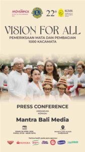 Kegiatan program pembagian kacamata gratis bagi masyarakat Jimbaran oleh Mövenpick