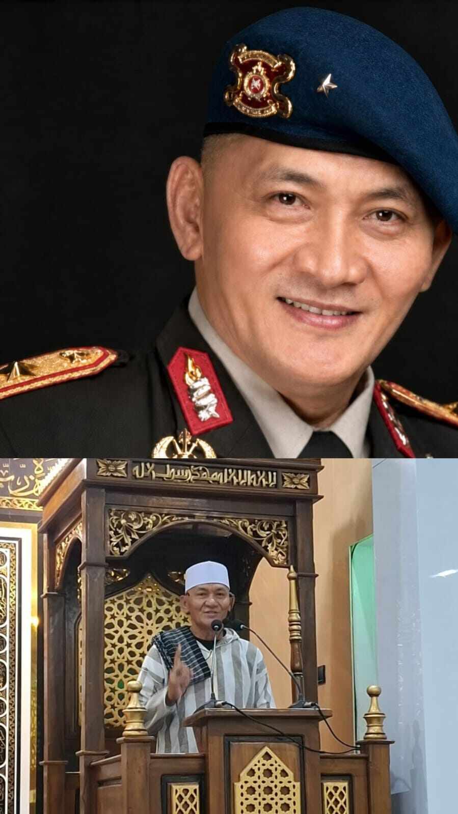 Sosok dalam suasana formal sebagai simbol pengabdian dan kontribusi