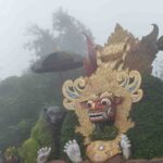 Barong Bali dengan detail khas sebagai simbol budaya dan seni tradisional