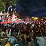 Penonton memadati arena pertunjukan Pesta Kesenian Bali (PKB) XLVIII Tahun 2026 di Denpasar