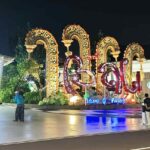 Ikon Bali "Island of Paradise" di Bandara Internasional I Gusti Ngurah Rai.