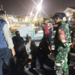 Patroli malam menjaga keamanan dan ketertiban di kawasan Pelabuhan Benoa.
