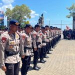 110 personel Satbrimob Polda Bali berangkat membawa misi kemanusiaan ke Kalimantan Barat.