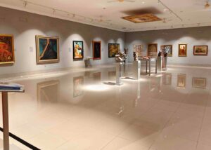 Wisatawan mengunjungi Museum Pasifika di kawasan Nusa Dua, Bali.