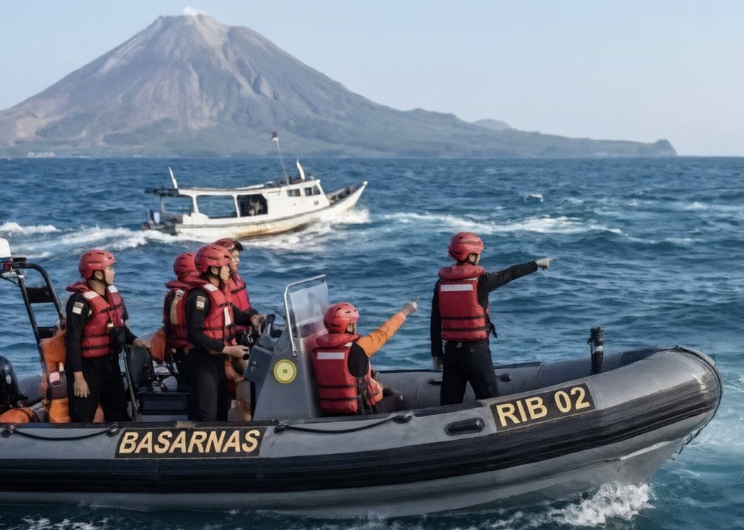 Operasi pencarian dan pertolongan terhadap jurnalis dan kru kapal di Selat Sunda dihentikan.