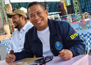Pertemuan dua mantan Kapolres Tabanan di event Bersinar Fun Run 2026.