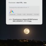 Smartphone vivo V70 yang digunakan untuk menghasilkan foto berkualitas.