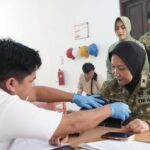 Kudam XXII/Tambun Bungai menggelar kegiatan bakti sosial donor darah di PMI Kota Palangka Raya dalam rangka HUT Keuangan TNI Angkatan Darat.