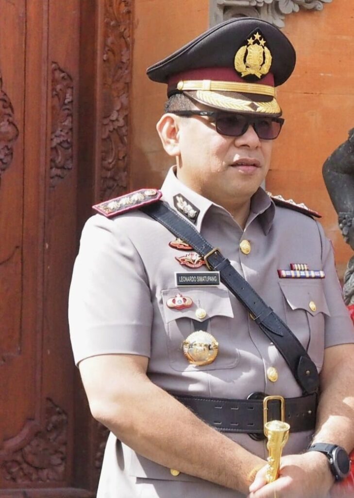 Kombes Pol Leonardo David Simatupang, Kapolresta Denpasar yang akan digantikan sebelum genap setahun menjabat.