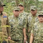 Pangdam XXII/Tambun Bungai mendampingi Kasad dan Kepala BNPB meninjau penanganan kebakaran hutan dan lahan di Kalimantan Selatan dan Kalimantan Tengah.